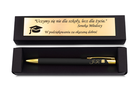 Długopis z Grawerem GRATIS na Prezent Czarny 