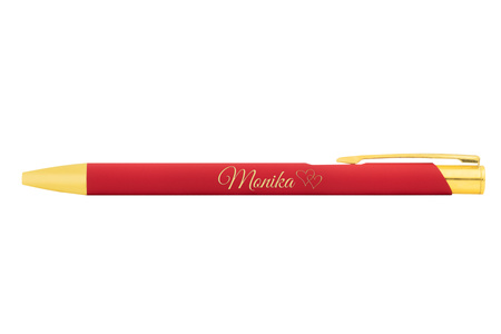 Długopis z Grawerem GRATIS na Prezent Czerwony Prezent dla Nauczyciela