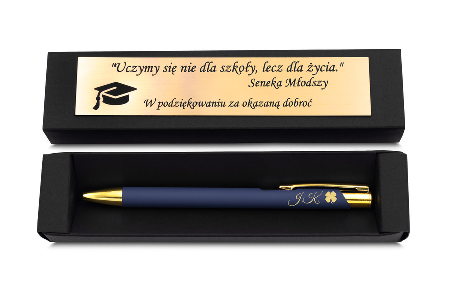 Długopis z Grawerem GRATIS na Prezent Granatowy